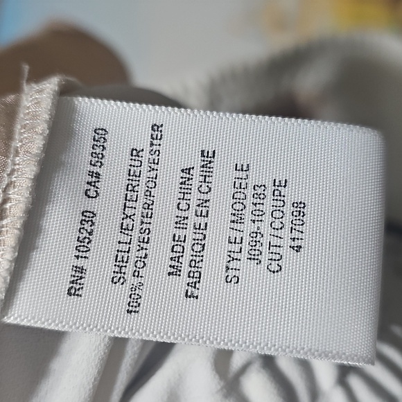 Joie White Mariner Crepe Trousers High Waist Pants Size Large - Picture 5 of 6